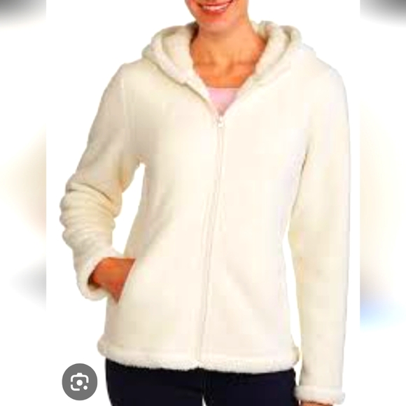 Faded Glory Jackets & Blazers - Faded Glory Cream Teddy Jacket